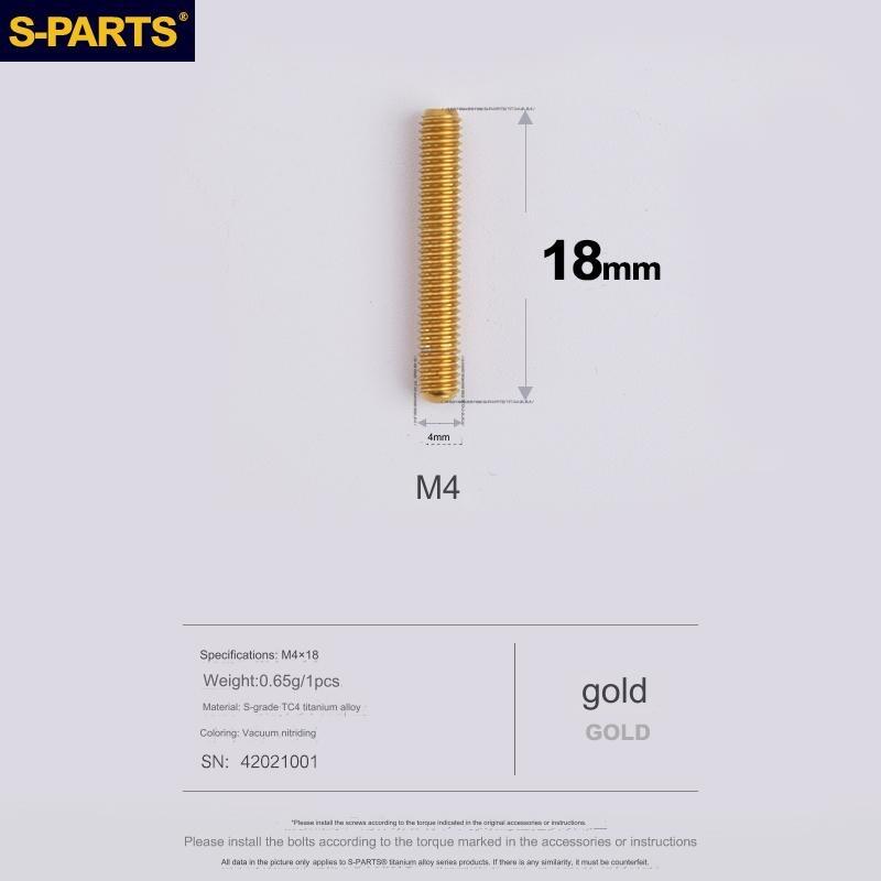 S-Parts Titanium M4 x 18mm Limit Screws