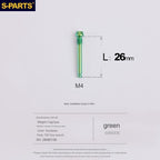 S-Parts Titanium M4 x 26mm Brake Pad Pin - Compatible with (SHIMANO ROAD / GRAVEL)