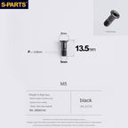 S-Parts Titanium M5 x 13.5 Jockey/Pulley Wheel Bolt - Comaptible with SRAM AXS ROAD LOWER