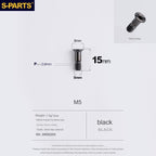 S-Parts Titanium M5 x 15mm Jockey/Pulley Wheel Bolt