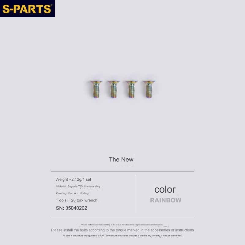 S-Parts Titanium Kit compatible with CERAMIC SPEED OSPW RS Bolt KIT (including alpha)