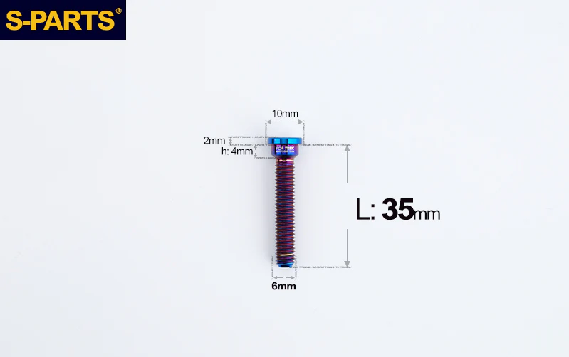 S-Parts Titanium Seat Mast Clamp Rail Assembly Bolt - Compatible with TREK