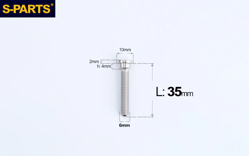 S-Parts Titanium Seat Mast Clamp Rail Assembly Bolt - Compatible with TREK