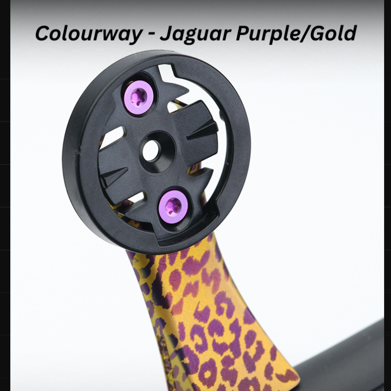 S-Parts Titanium 3DAM Out Front Garmin Mount - Compatable with Roval Rapide Cockpit - SHORT VERSION